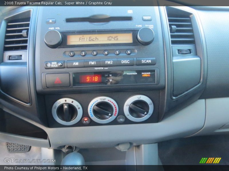 Super White / Graphite Gray 2008 Toyota Tacoma Regular Cab