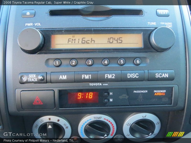 Super White / Graphite Gray 2008 Toyota Tacoma Regular Cab