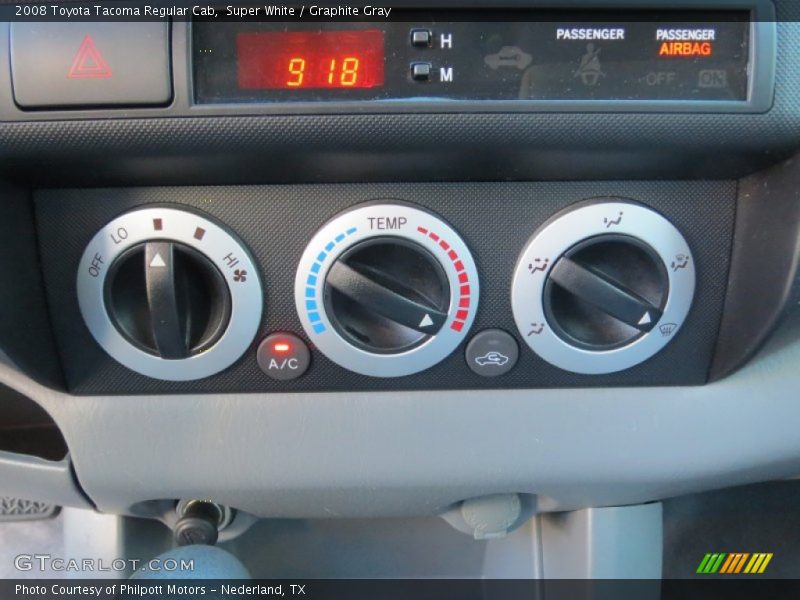 Super White / Graphite Gray 2008 Toyota Tacoma Regular Cab