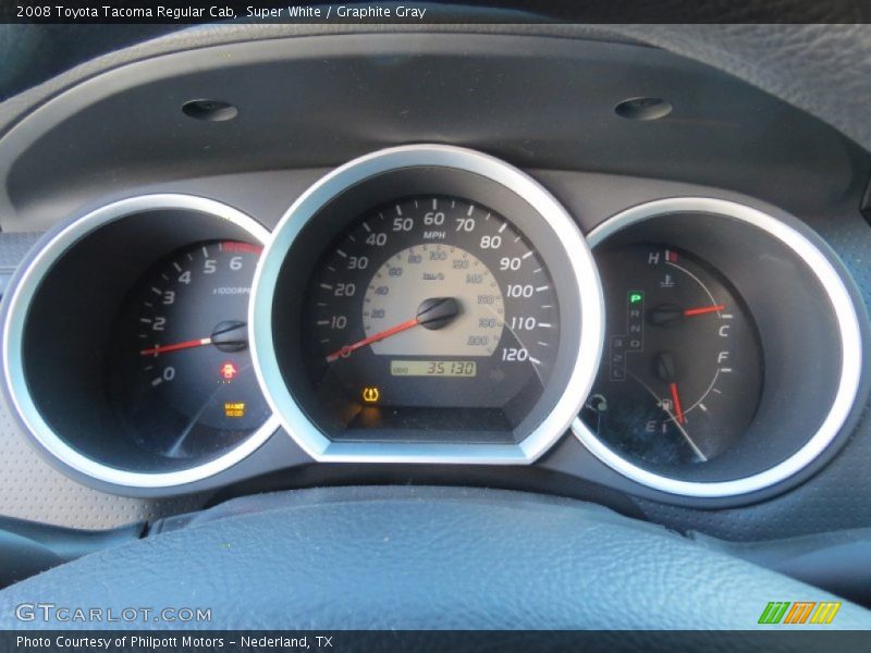 Super White / Graphite Gray 2008 Toyota Tacoma Regular Cab