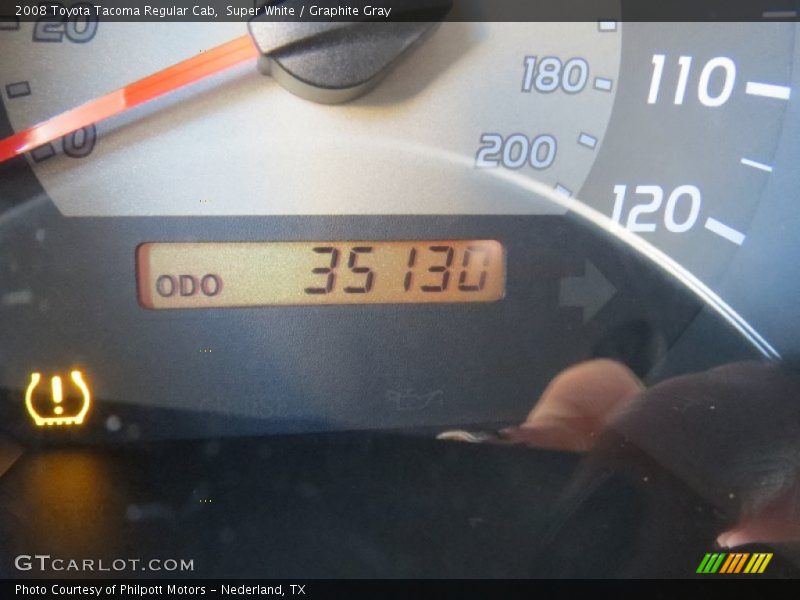 Super White / Graphite Gray 2008 Toyota Tacoma Regular Cab