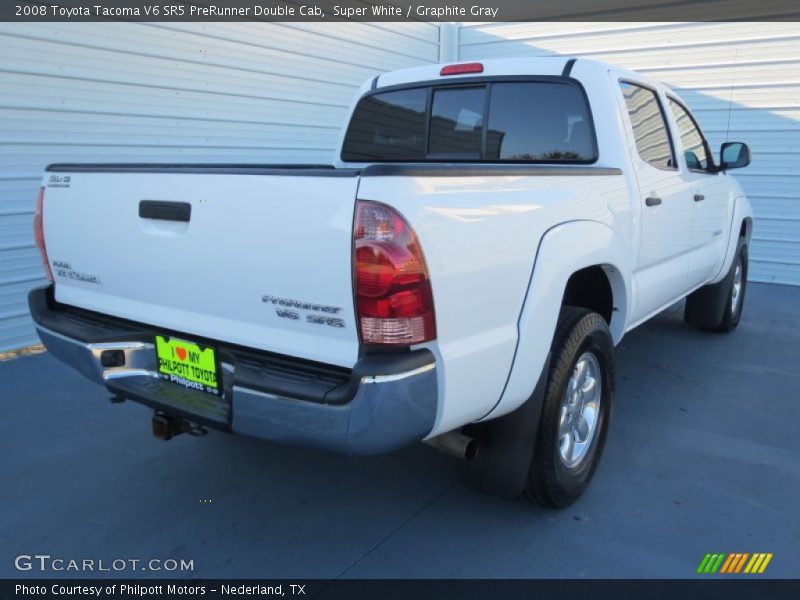 Super White / Graphite Gray 2008 Toyota Tacoma V6 SR5 PreRunner Double Cab