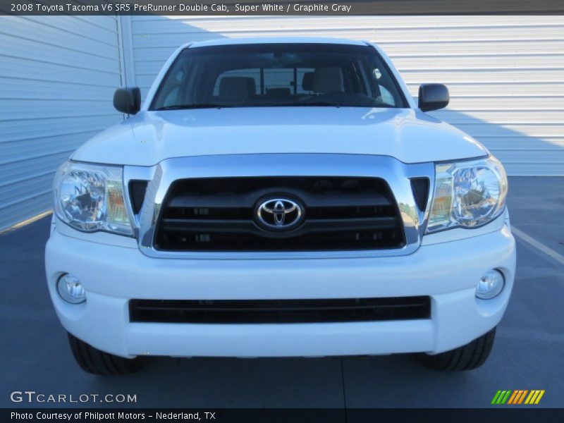 Super White / Graphite Gray 2008 Toyota Tacoma V6 SR5 PreRunner Double Cab
