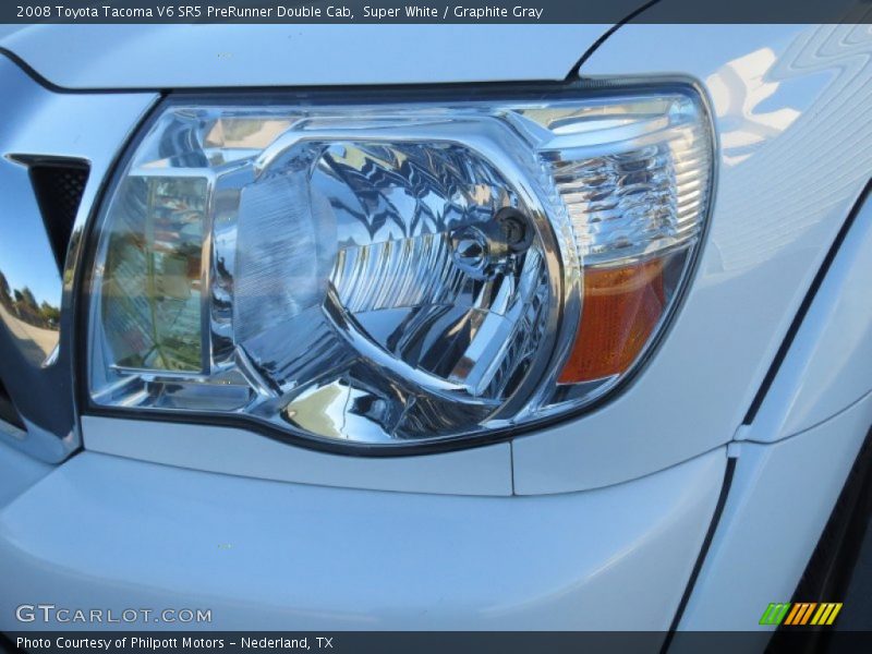 Super White / Graphite Gray 2008 Toyota Tacoma V6 SR5 PreRunner Double Cab
