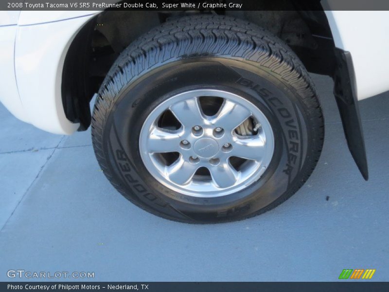 Super White / Graphite Gray 2008 Toyota Tacoma V6 SR5 PreRunner Double Cab