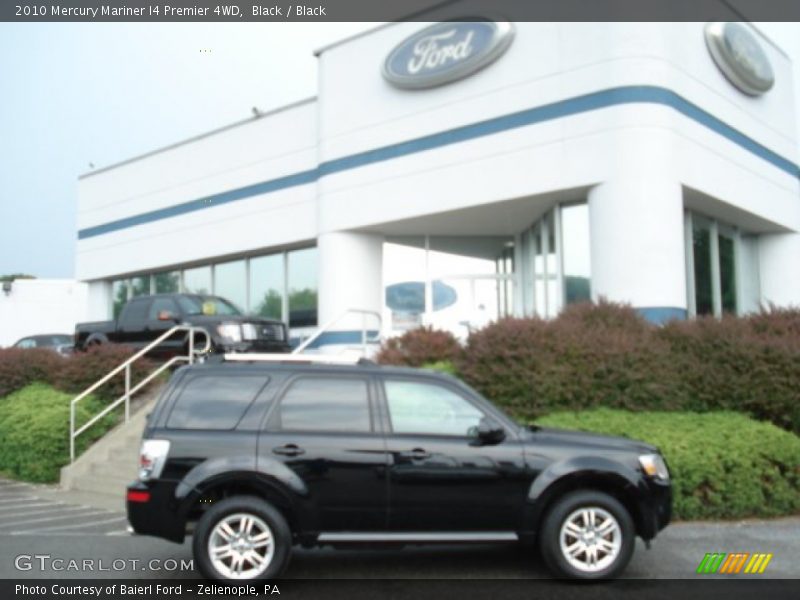 Black / Black 2010 Mercury Mariner I4 Premier 4WD