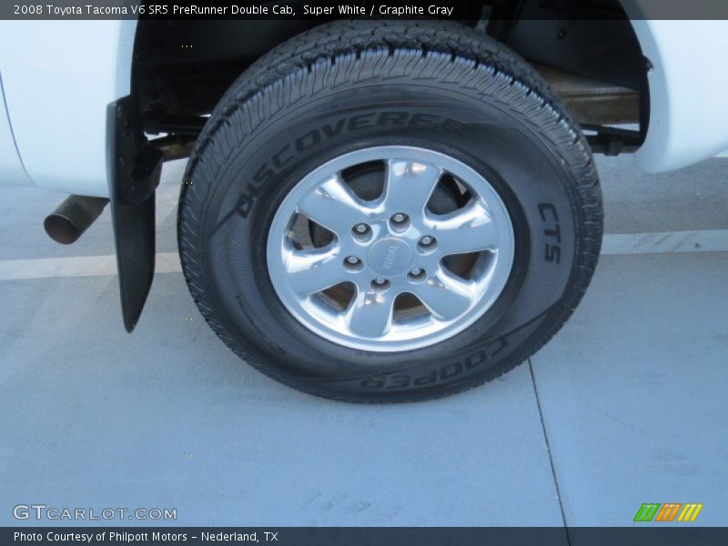 Super White / Graphite Gray 2008 Toyota Tacoma V6 SR5 PreRunner Double Cab
