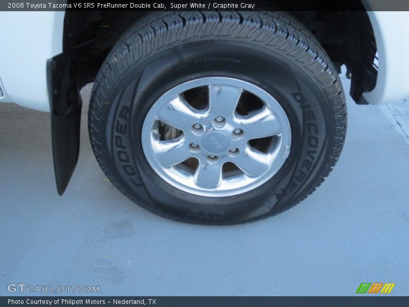 Super White / Graphite Gray 2008 Toyota Tacoma V6 SR5 PreRunner Double Cab