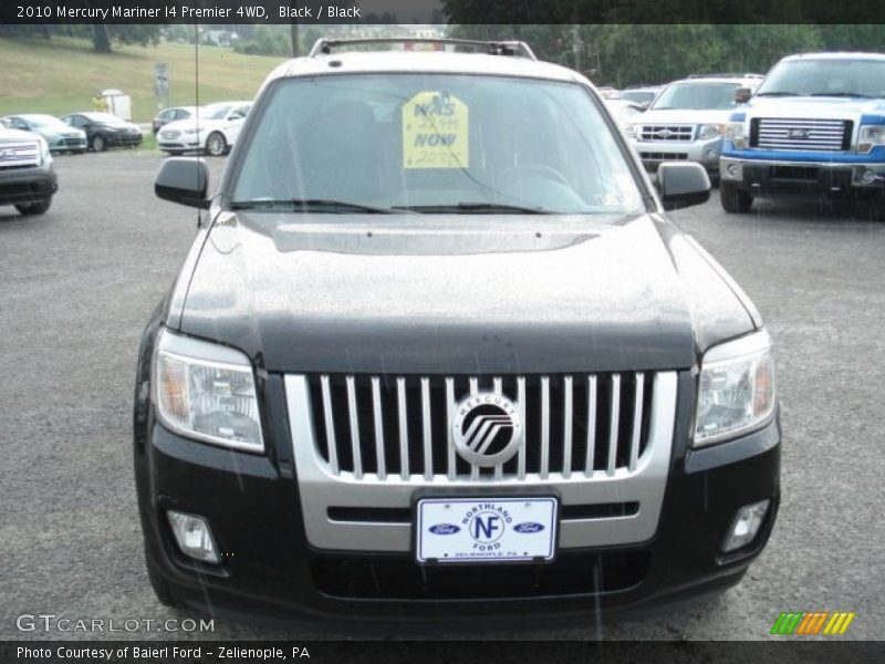 Black / Black 2010 Mercury Mariner I4 Premier 4WD