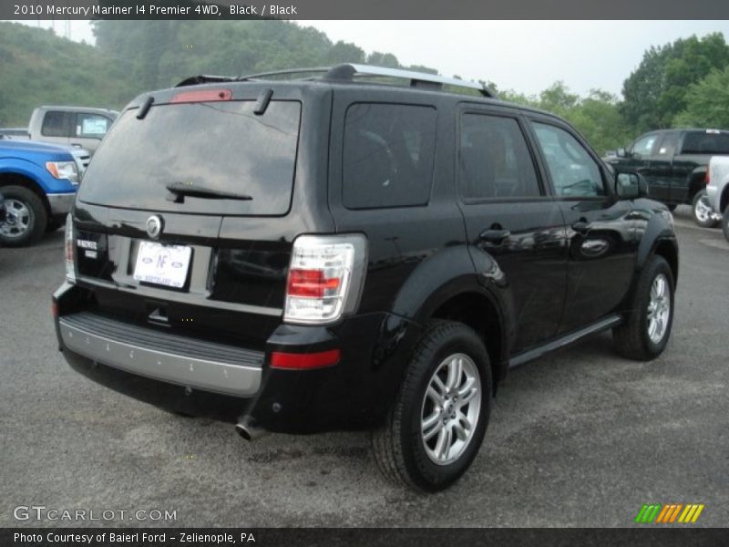 Black / Black 2010 Mercury Mariner I4 Premier 4WD