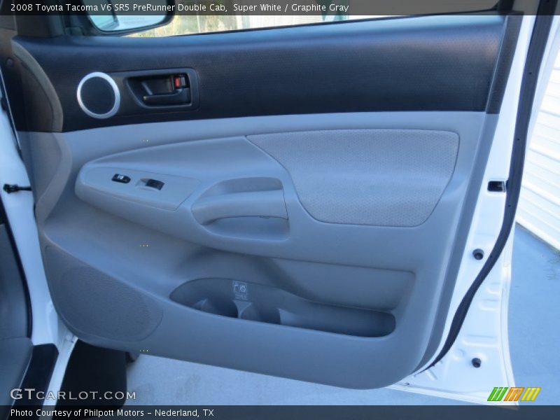 Super White / Graphite Gray 2008 Toyota Tacoma V6 SR5 PreRunner Double Cab