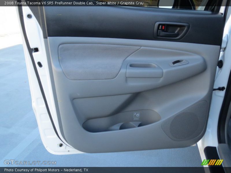 Super White / Graphite Gray 2008 Toyota Tacoma V6 SR5 PreRunner Double Cab