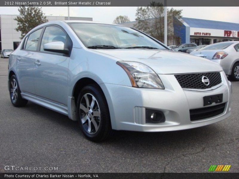 Brilliant Silver Metallic / Charcoal 2012 Nissan Sentra 2.0 SR