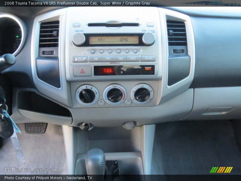 Super White / Graphite Gray 2008 Toyota Tacoma V6 SR5 PreRunner Double Cab