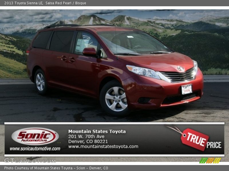 Salsa Red Pearl / Bisque 2013 Toyota Sienna LE