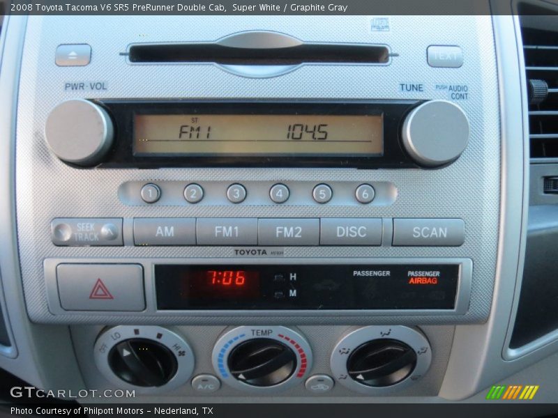 Super White / Graphite Gray 2008 Toyota Tacoma V6 SR5 PreRunner Double Cab