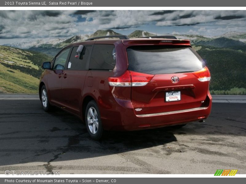 Salsa Red Pearl / Bisque 2013 Toyota Sienna LE
