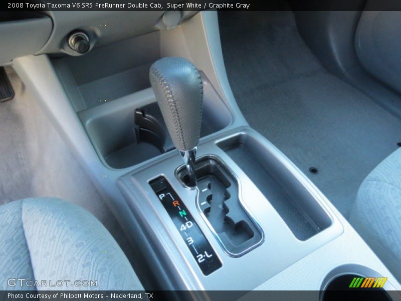 Super White / Graphite Gray 2008 Toyota Tacoma V6 SR5 PreRunner Double Cab
