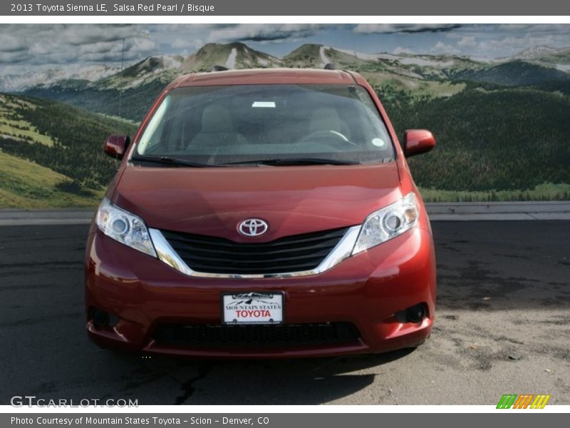 Salsa Red Pearl / Bisque 2013 Toyota Sienna LE