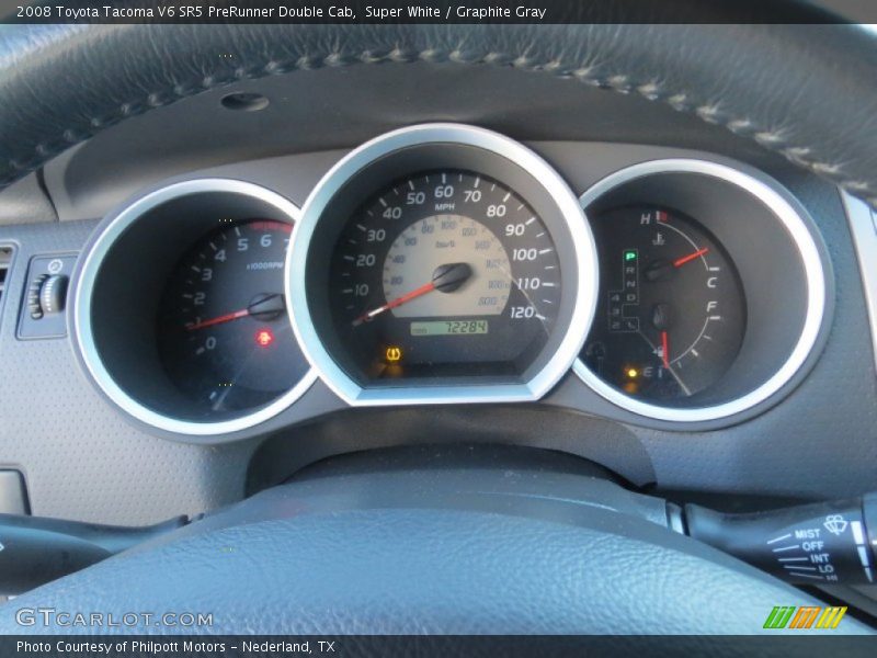 Super White / Graphite Gray 2008 Toyota Tacoma V6 SR5 PreRunner Double Cab