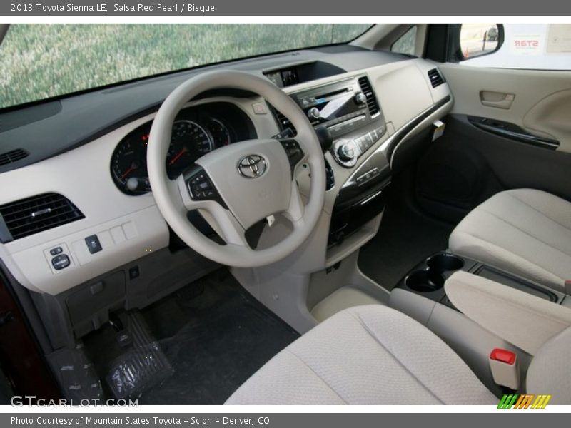Salsa Red Pearl / Bisque 2013 Toyota Sienna LE