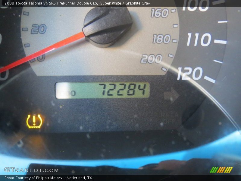 Super White / Graphite Gray 2008 Toyota Tacoma V6 SR5 PreRunner Double Cab