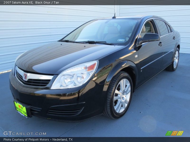Black Onyx / Tan 2007 Saturn Aura XE