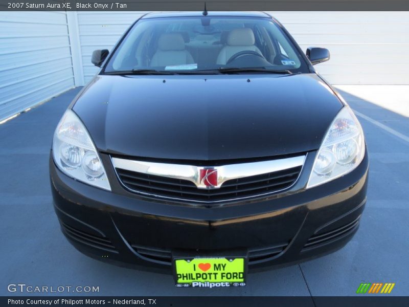 Black Onyx / Tan 2007 Saturn Aura XE