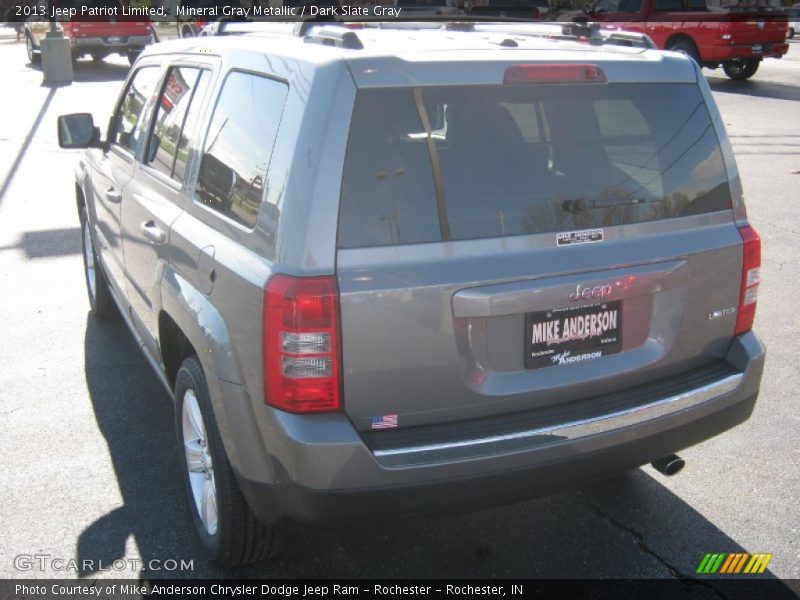 Mineral Gray Metallic / Dark Slate Gray 2013 Jeep Patriot Limited