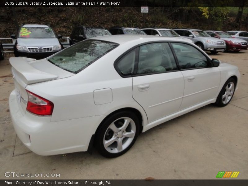 Satin White Pearl / Warm Ivory 2009 Subaru Legacy 2.5i Sedan