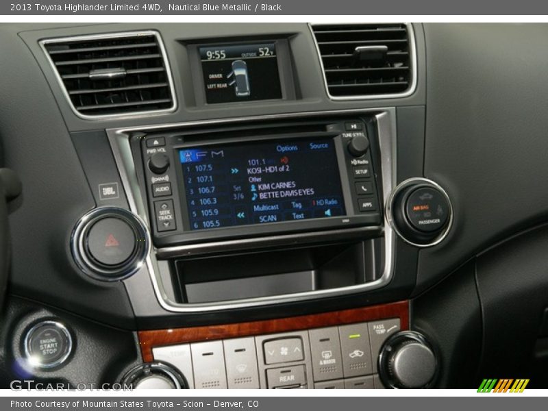 Nautical Blue Metallic / Black 2013 Toyota Highlander Limited 4WD