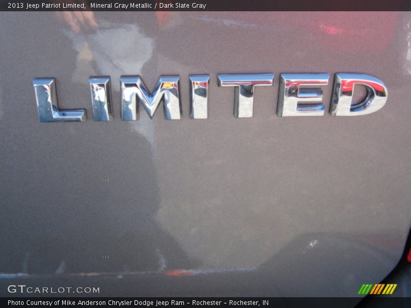 Mineral Gray Metallic / Dark Slate Gray 2013 Jeep Patriot Limited
