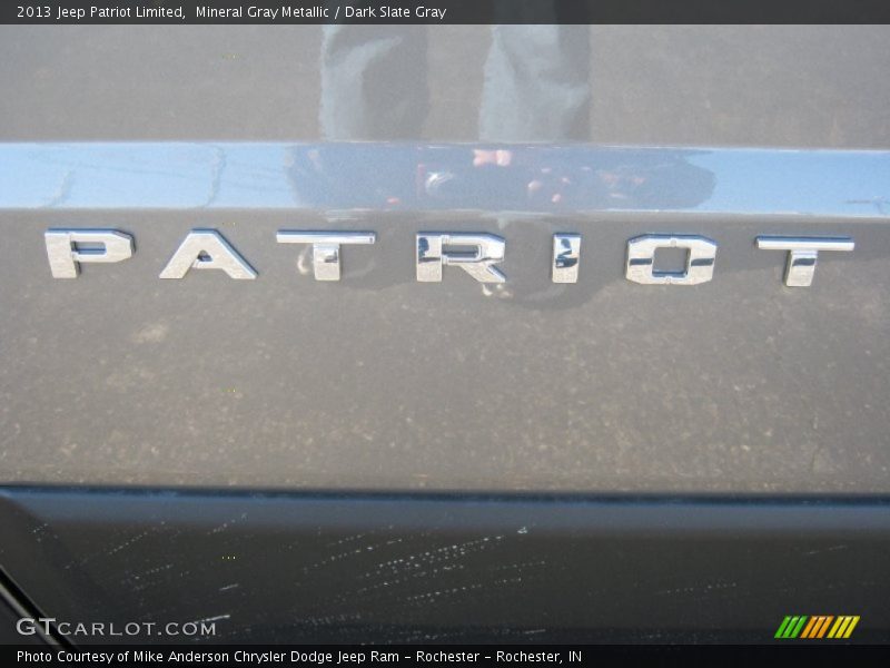 Mineral Gray Metallic / Dark Slate Gray 2013 Jeep Patriot Limited