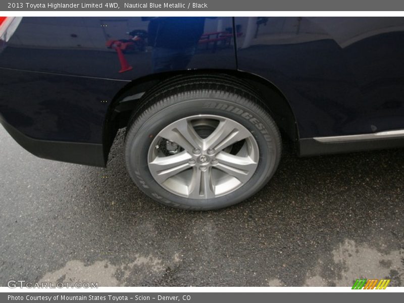 Nautical Blue Metallic / Black 2013 Toyota Highlander Limited 4WD