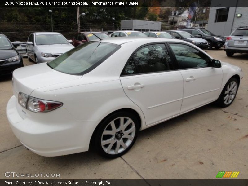 Performance White / Beige 2006 Mazda MAZDA6 s Grand Touring Sedan