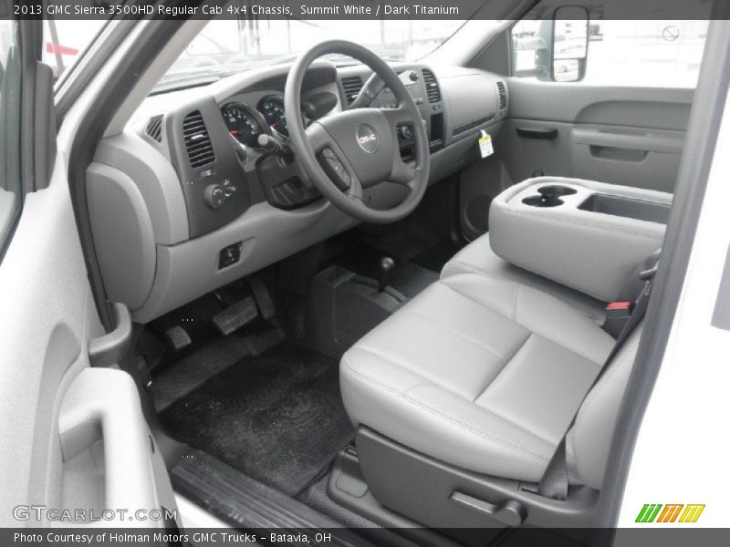 Summit White / Dark Titanium 2013 GMC Sierra 3500HD Regular Cab 4x4 Chassis