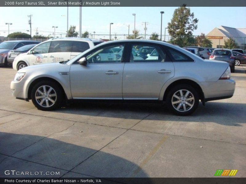 Silver Birch Metallic / Medium Light Stone 2008 Ford Taurus SEL