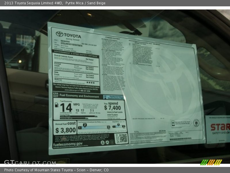 Pyrite Mica / Sand Beige 2013 Toyota Sequoia Limited 4WD