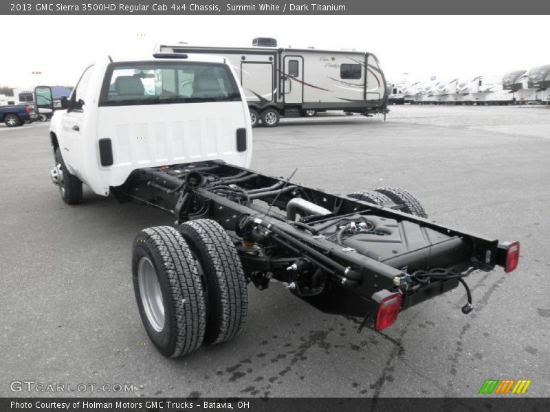 Summit White / Dark Titanium 2013 GMC Sierra 3500HD Regular Cab 4x4 Chassis