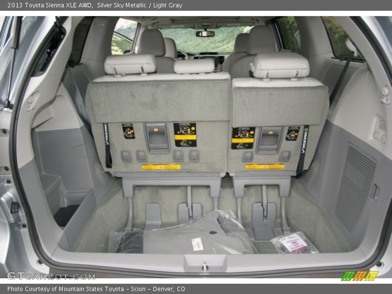 Silver Sky Metallic / Light Gray 2013 Toyota Sienna XLE AWD
