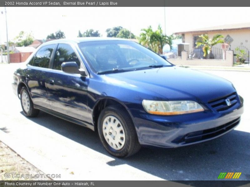 Eternal Blue Pearl / Lapis Blue 2002 Honda Accord VP Sedan