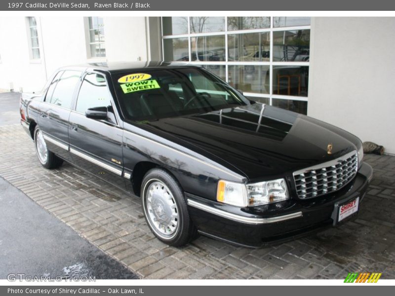 Raven Black / Black 1997 Cadillac DeVille Sedan