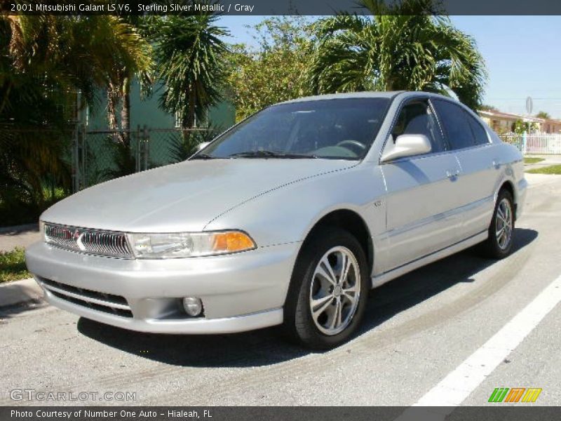 Sterling Silver Metallic / Gray 2001 Mitsubishi Galant LS V6