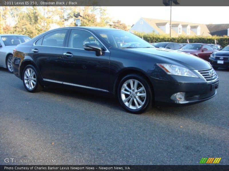 Obsidian Black / Black 2011 Lexus ES 350
