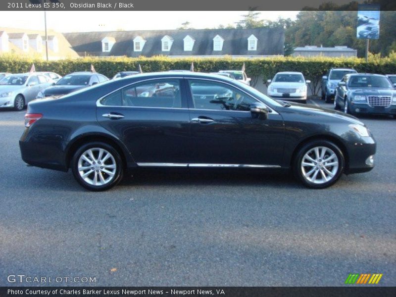 Obsidian Black / Black 2011 Lexus ES 350