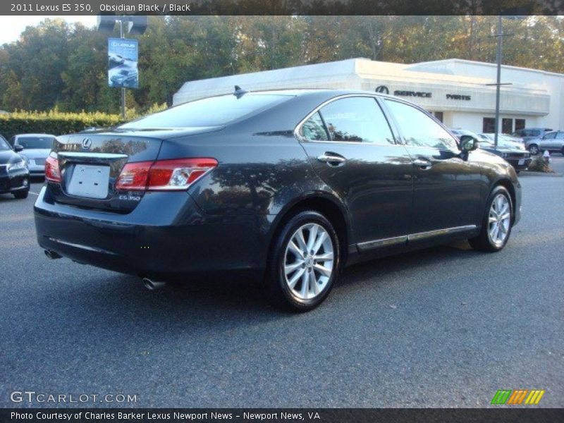 Obsidian Black / Black 2011 Lexus ES 350