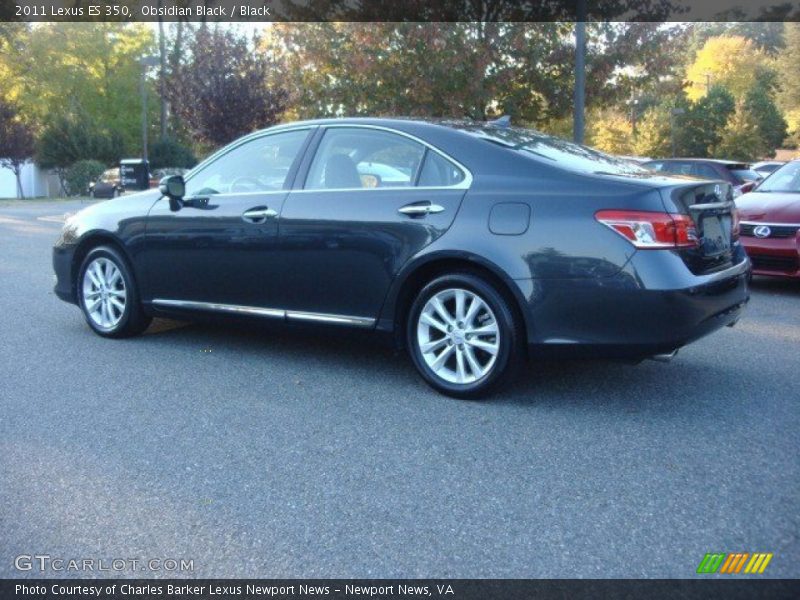 Obsidian Black / Black 2011 Lexus ES 350