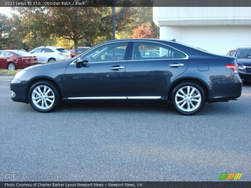 Obsidian Black / Black 2011 Lexus ES 350