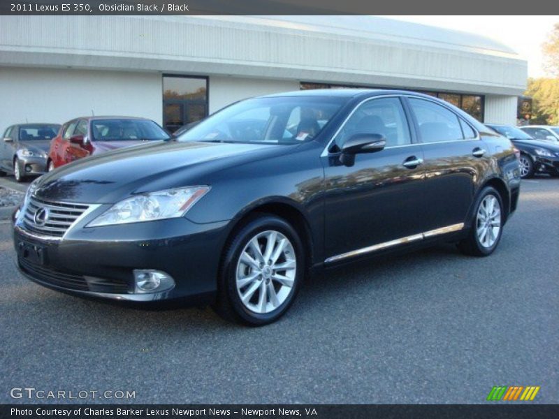 Obsidian Black / Black 2011 Lexus ES 350