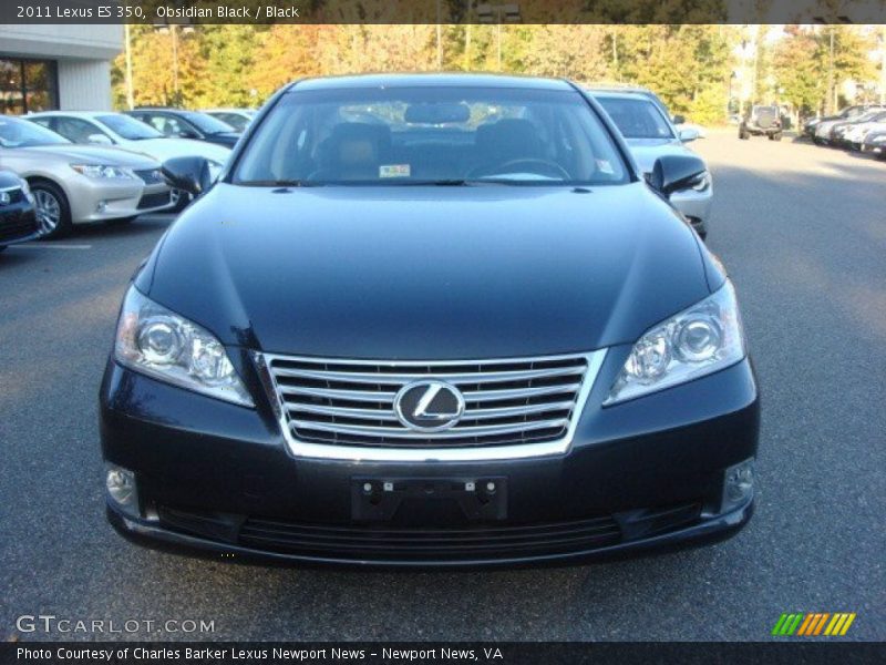 Obsidian Black / Black 2011 Lexus ES 350